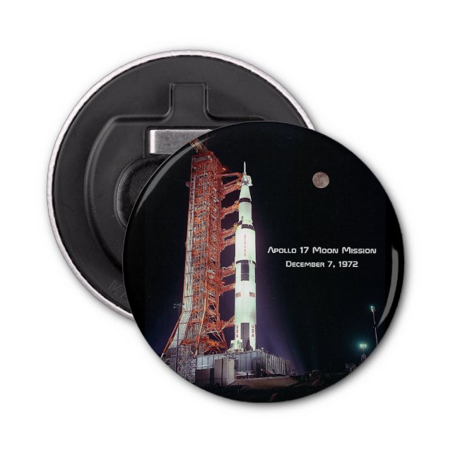 Apollo 17 Moon Mission Bottle Opener (Front)