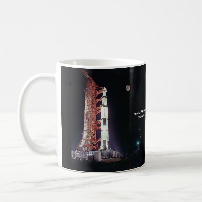 Apollo 17 Moon Mission Coffee Mug (Left)