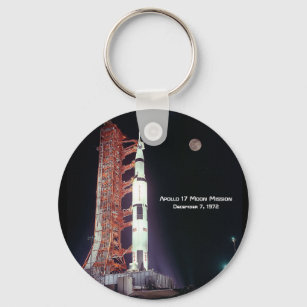 Apollo 17 Moon Mission Key Ring