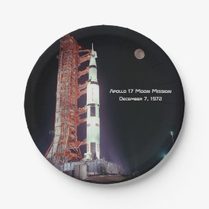Apollo 17 Moon Mission Paper Plate