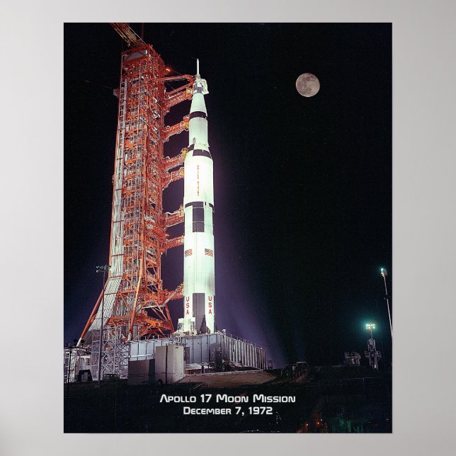 Apollo 17 Moon Mission Poster (Front)