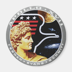 Apollo 17 NASA Mission Patch Logo Magnet