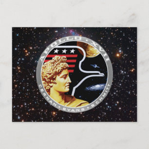 Apollo 17 NASA Mission Patch Logo Postcard