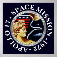 Apollo 17 Space Mission 1972 Insignia