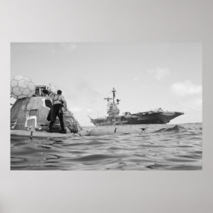 Apollo 17 Splashdown & Recovery Poster