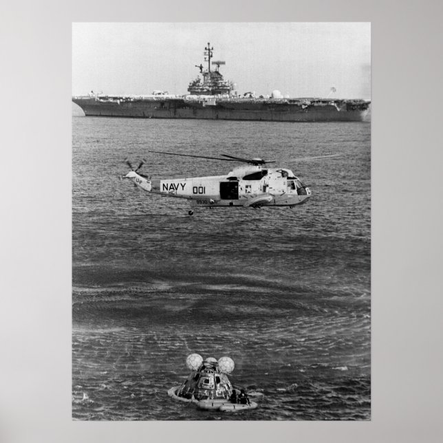 Apollo 17 Splashdown & Recovery Poster (Front)