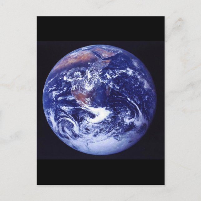 Apollo 17 view of Earth in space Postcard (Front)