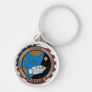 Apollo 1 Mission Patch Logo Key Ring