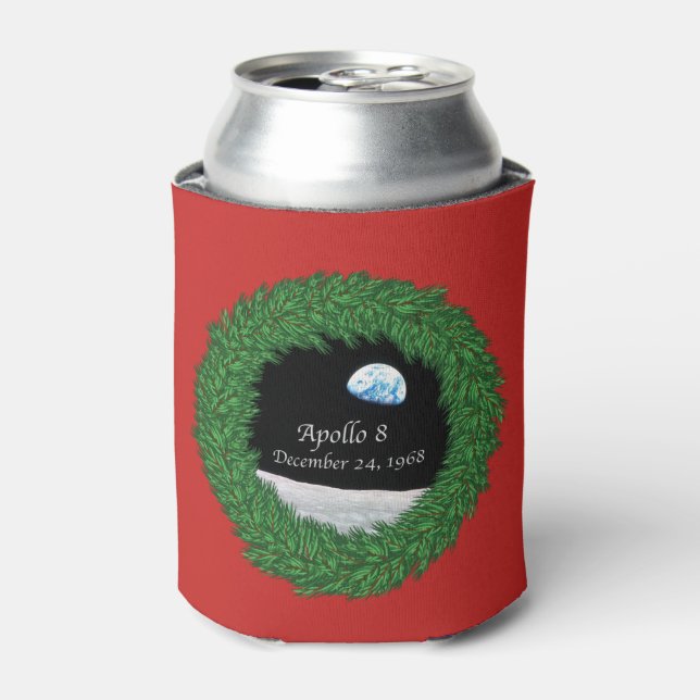 Apollo 8 Christmas Eve Moon Mission Can Cooler (Can Front)