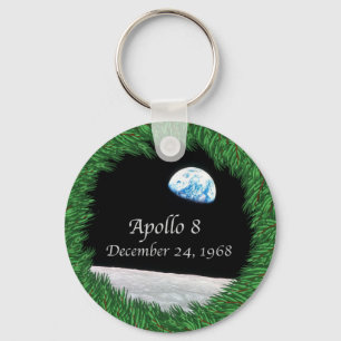 Apollo 8 Christmas Eve Moon Mission Key Ring