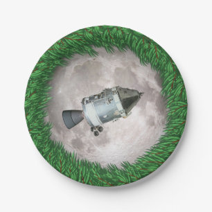 Apollo 8 Christmas Eve Moon Mission Paper Plate