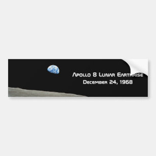 Apollo 8 Lunar Earthrise 50th Anniversary Bumper Sticker