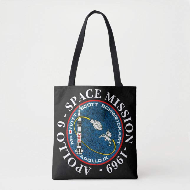 Apollo 9 Space Mission 1969 Insignia Tote Bag (Front)