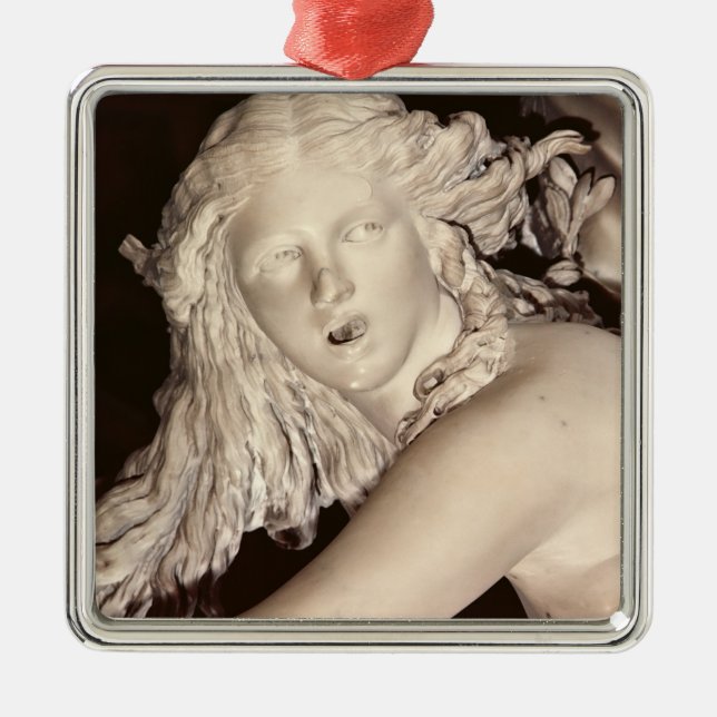 Apollo and Daphne, detail of Daphne's head Metal Tree Decoration (Front)