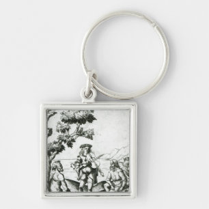 Apollo and Pan Key Ring