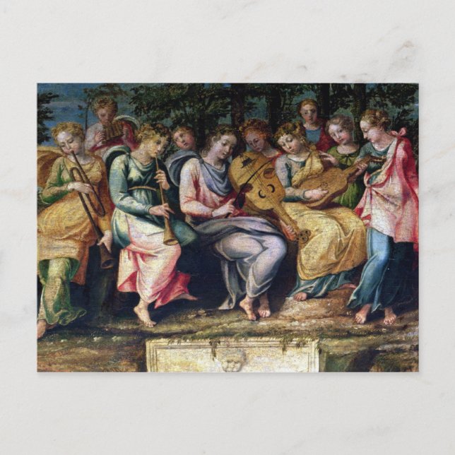 Apollo and the Muses, 1600 Postcard (Front)