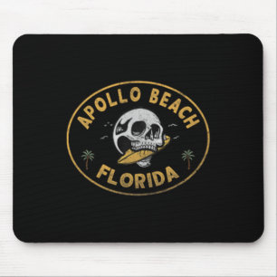 Apollo Beach Florida Fl Vintage Surf Front And Ck  Mouse Mat