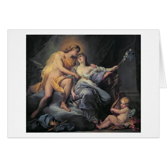 Apollo caressing the nymph Leucothea (oil on canva (Front Horizontal)