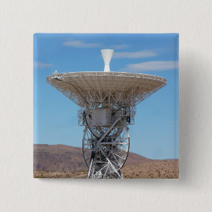 Apollo Deep Space Dish Antenna 15 Cm Square Badge
