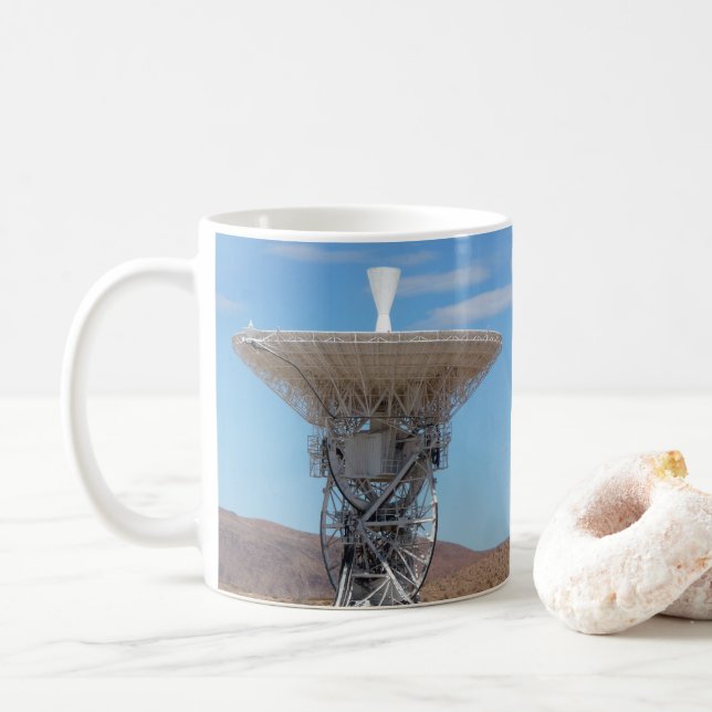 Apollo Deep Space Dish Antenna Coffee Mug (With Donut)