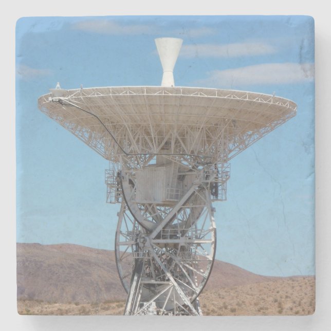 Apollo Deep Space Dish Antenna Stone Coaster (Front)