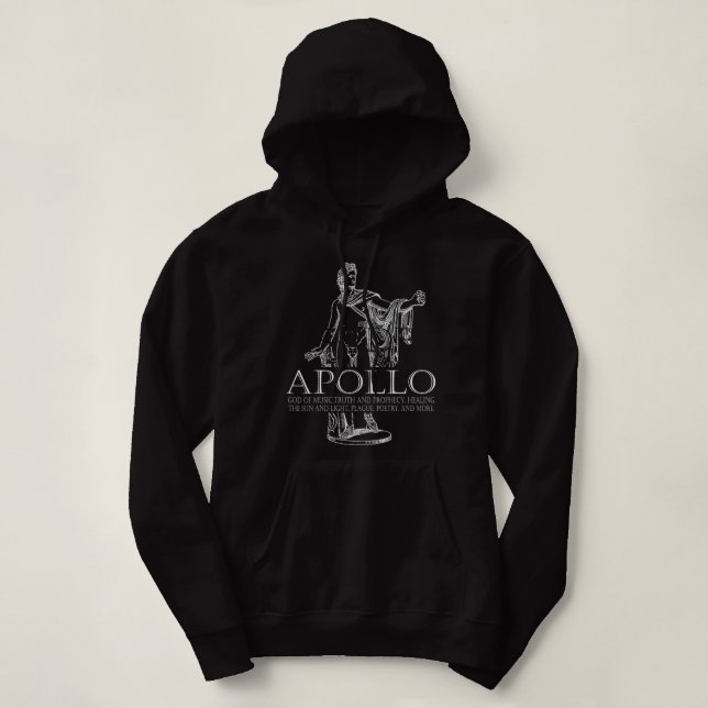 Apollo God Of Music And Sun Greek Mythology Hoodie (Design Front)