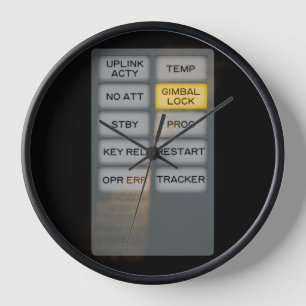 Apollo Indicator Alarm DSKY, Gimbal Lock Clock