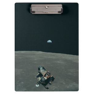 Apollo Lunar Lander and Earthrise Over Moon     Clipboard