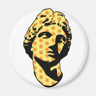 Apollo marble statue magnet