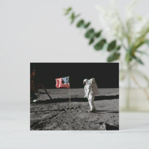 Apollo Moon Landing 1969 Holiday Postcard