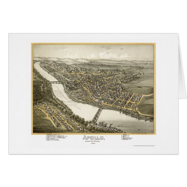 Apollo, PA Panoramic Map - 1896 (Front Horizontal)