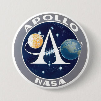 Apollo Program Logo 7.5 Cm Round Badge