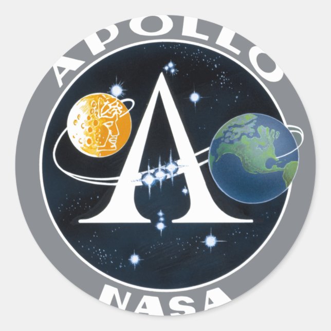 Apollo Program Logo Classic Round Sticker (Front)