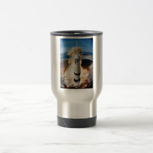 Apollo Saturn V Rocket launch to Moon 1969 Travel Mug