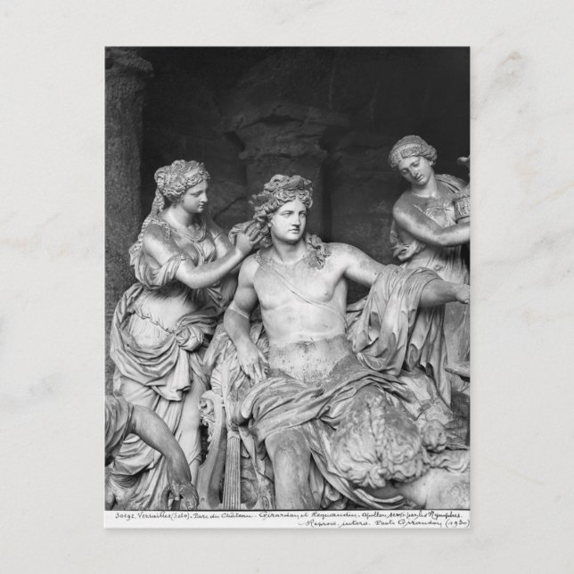 Apollo tended by nymphs in the grove of the postcard (Front)