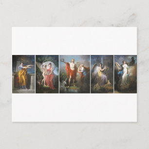 apollo & the muses postcard