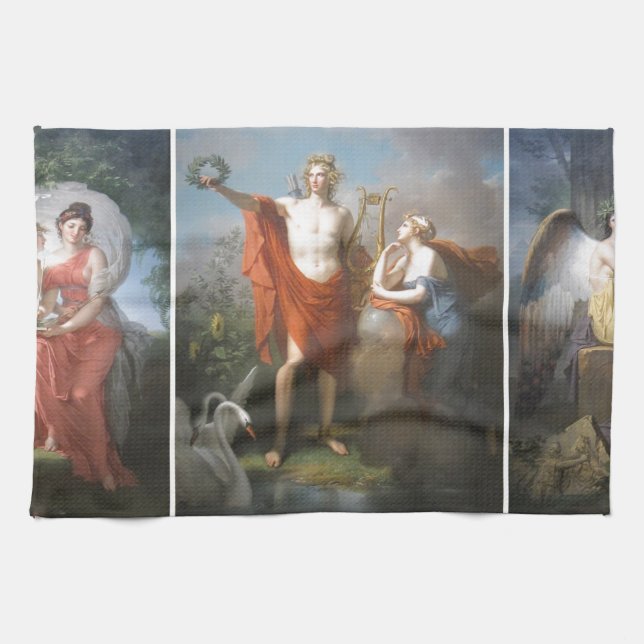 apollo & the muses tea towel (Horizontal)