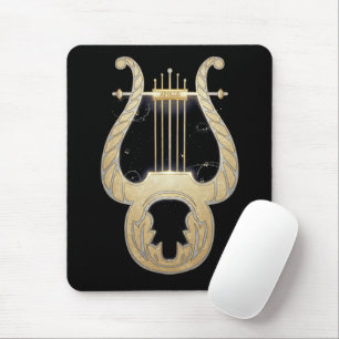 Apollo's Lyre   Greek Mythology Art Nouveau Design Mouse Mat