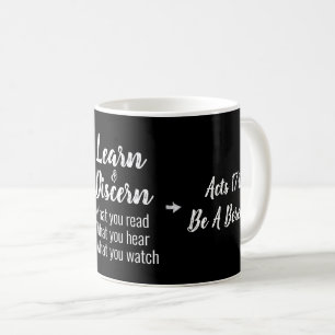 Apologetics Berean Bible Verse Script Coffee Mug