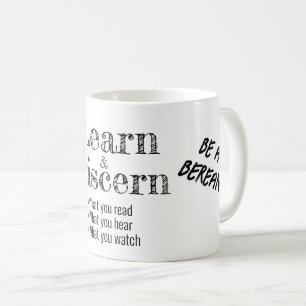 Apologetics Berean Bible Verse Script White Coffee Mug