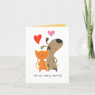 Apologies Card, Custom Text Holiday Card