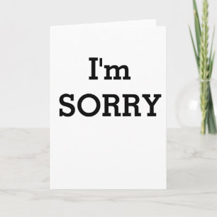 Apology Card