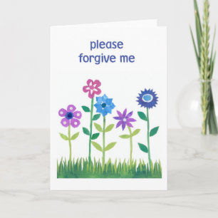 Apology Card - Flower Power