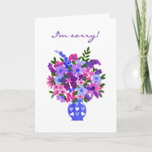 Apology Card - Flower Power