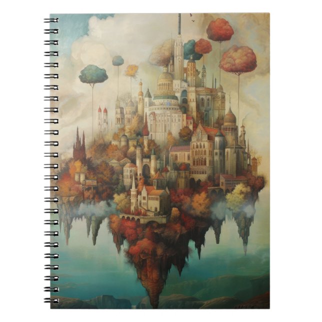 Apophenic Air Castle - Surreal Fantasy Fine Art Notebook (Front)
