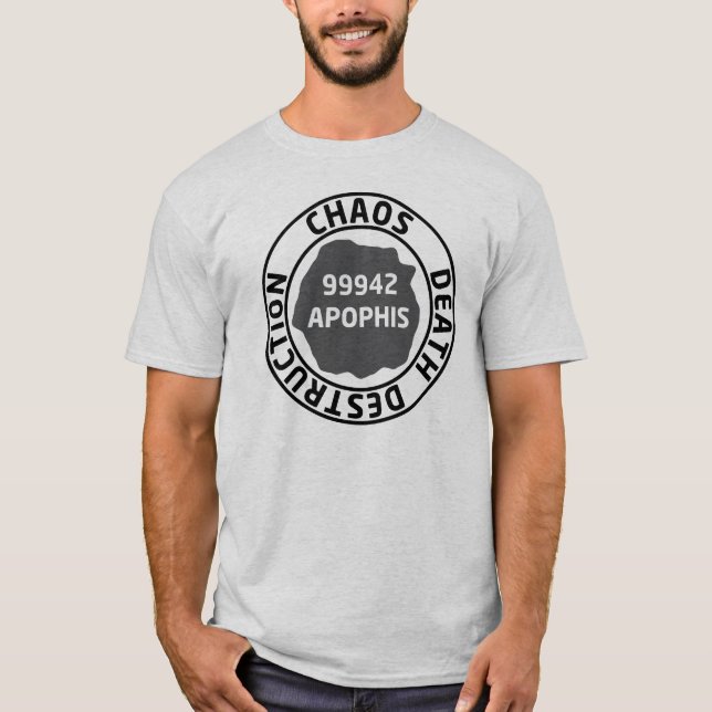 apophis black on white T-Shirt (Front)