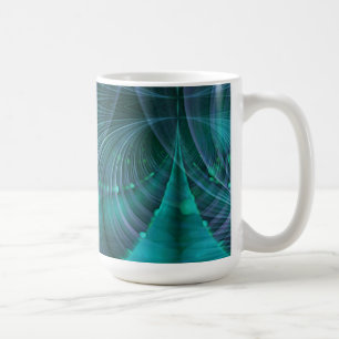 Apophysis Fractal Art I - blue Coffee Mug