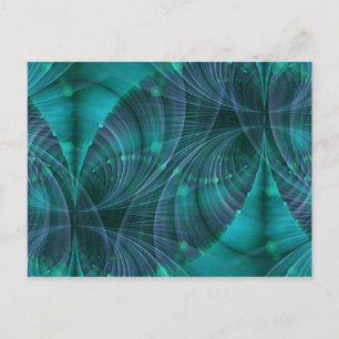 Apophysis Fractal Art I - blue Postcard