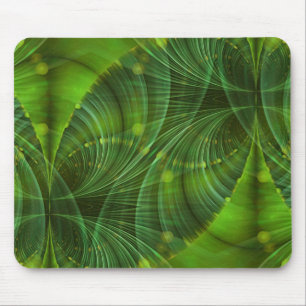 Apophysis Fractal Art I - green Mouse Mat
