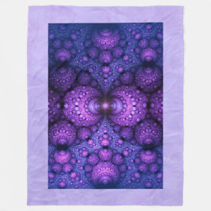 Apophysis Fractal - Atoms Fusion Fleece Blanket